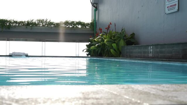 Morning Serenity by the Pool - A Stunning Motion Video