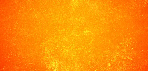 Abstract orange grunge cement surface texture background