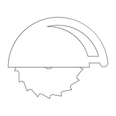 Circular saw vector icon