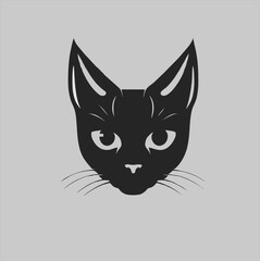 Cat vector icon. Cat silhouette symbol. Linear style sign for mobile concept and web design. Cat animal symbol logo illustration. vector graphics - Vector.
