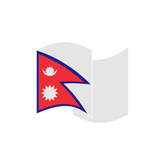 Nepal flags icon set, Nepal independence day icon set vector sign symbol