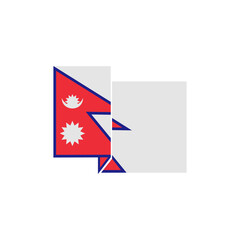 Nepal flags icon set, Nepal independence day icon set vector sign symbol