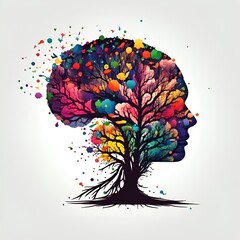 Generative AI tree thinking brain
