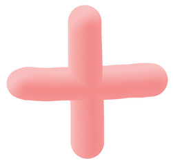 Obraz premium 3d plus symbol