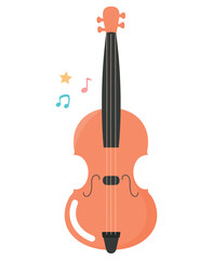 Plakat colored violin design