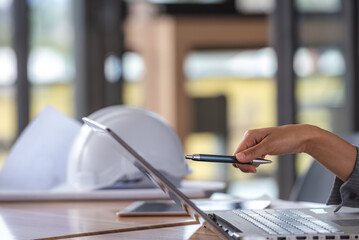 Hand and measuring tool Team work brainstorming many data analyst statistics drawing graph analytics diagram work paper for best solution to explaining Business feasibility, increase sales profit