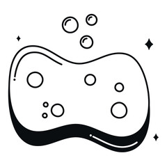 sponge with bubbles