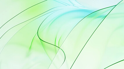 3d render clean background, abstract green sustainable, transparent glass overlapping image