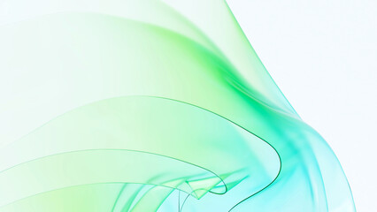 3Dレンダリングのクリーンな背景, アブストラクト グリーン サステナブル, 透明なガラスが重なり合うイメージ