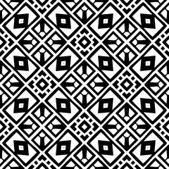 Vector monochrome pattern, Abstract texture for fabric print, card, table cloth, furniture, banner, cover, invitation, decoration, wrapping.seamless repeating pattern.Black and white color.