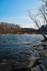 Youghiogheny River on a clear day in Ohiopyle, Pennsylvania