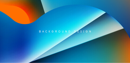 Colorful circle abstract background. Template for wallpaper, banner, presentation, background
