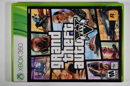 Grand Theft Auto 5, Xbox 360.