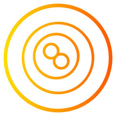 eight ball gradient icon