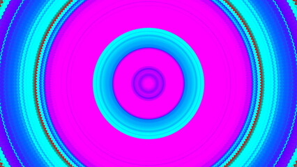 Circle radio wave background effect. 2D layout illustration