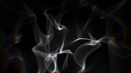 White chrome blur smoke background. 2D layout illustration