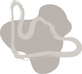 Light Beige Grunge Dry Brush Banner with Copyspace