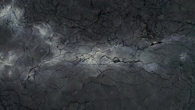 Dry lava flow from above