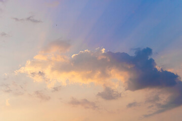 Naklejka na ściany i meble cloud at sunrise nature background