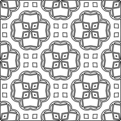 Stylish texture with figures from lines.Abstract geometric black and white pattern for web page, textures, card, poster, fabric, textile. Monochrome graphic repeating design. 