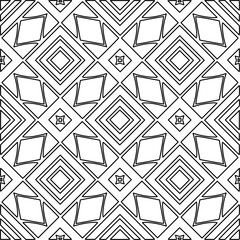 Stylish texture with figures from lines.Abstract geometric black and white pattern for web page, textures, card, poster, fabric, textile. Monochrome graphic repeating design. 