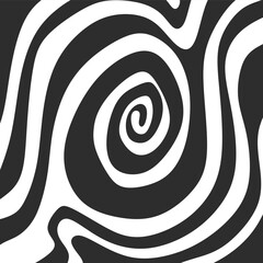 Abstract background with cute curly line pattern. Hypnotic line pattern