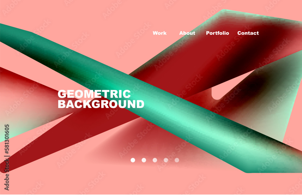 Wall mural broken pieces abstract background. trendy background for your landing page design, concept of web pa