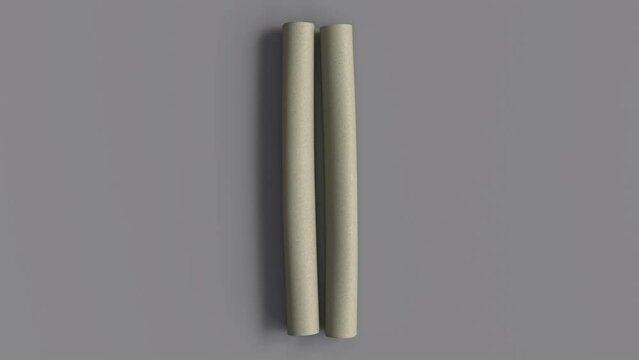 Roll up and roll down white paper like scripture,leather with alpha and RBG pass channel.2 background texture. 4K motion animation rendered.
