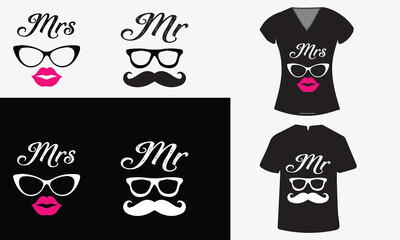 Matching Couple T-shirt Designs