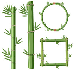 Mix set of bamboo