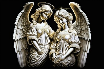 Fototapeta premium angel with wings
