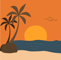 Sunscreen summer illustration