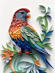 Parrot - Paper Quilling