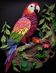 Parrot - Paper Quilling