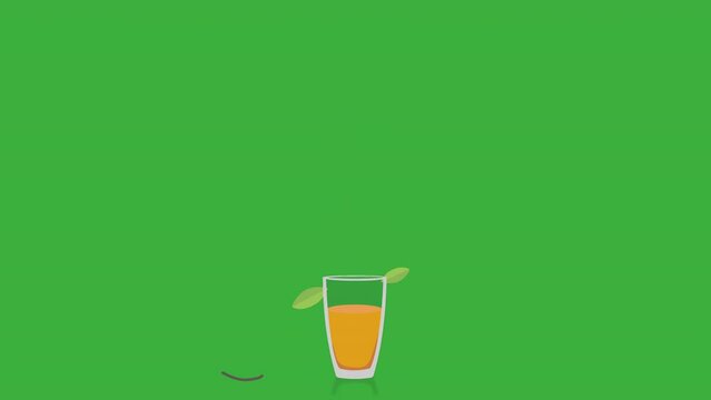 Jugo de naranja, fondos colores.