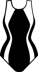 Swimming suit icon hand drawn design elements for decoration.