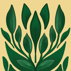 Green leaf foliage vector design