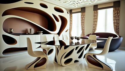 Abstract Style Architecture and Interior Design