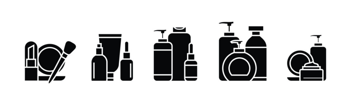 Vector graphic of cosmetic icon collection