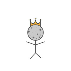 figure of a king isolated on a white background