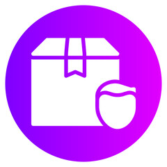 delivery boy gradient icon