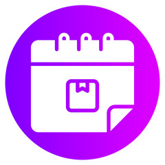 schedule gradient icon