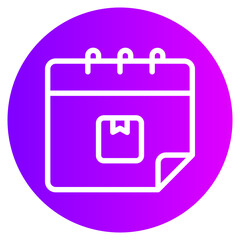 schedule gradient icon