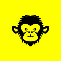 monkey logo, gorilla face, perfect for icon, logo, mascot, brand, etc.