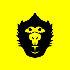 monkey logo, gorilla face, perfect for icon, logo, mascot, brand, etc.