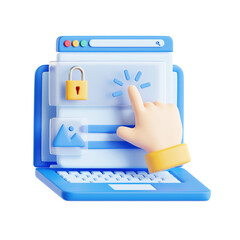 3d call to action icon