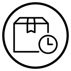 timer line icon