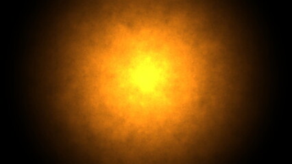 Orange color sun shape pattern in center. 2D layout illustration