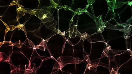 Soft gradient smoke animation background. 2D layout illustration