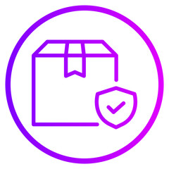Obraz premium secure gradient icon
